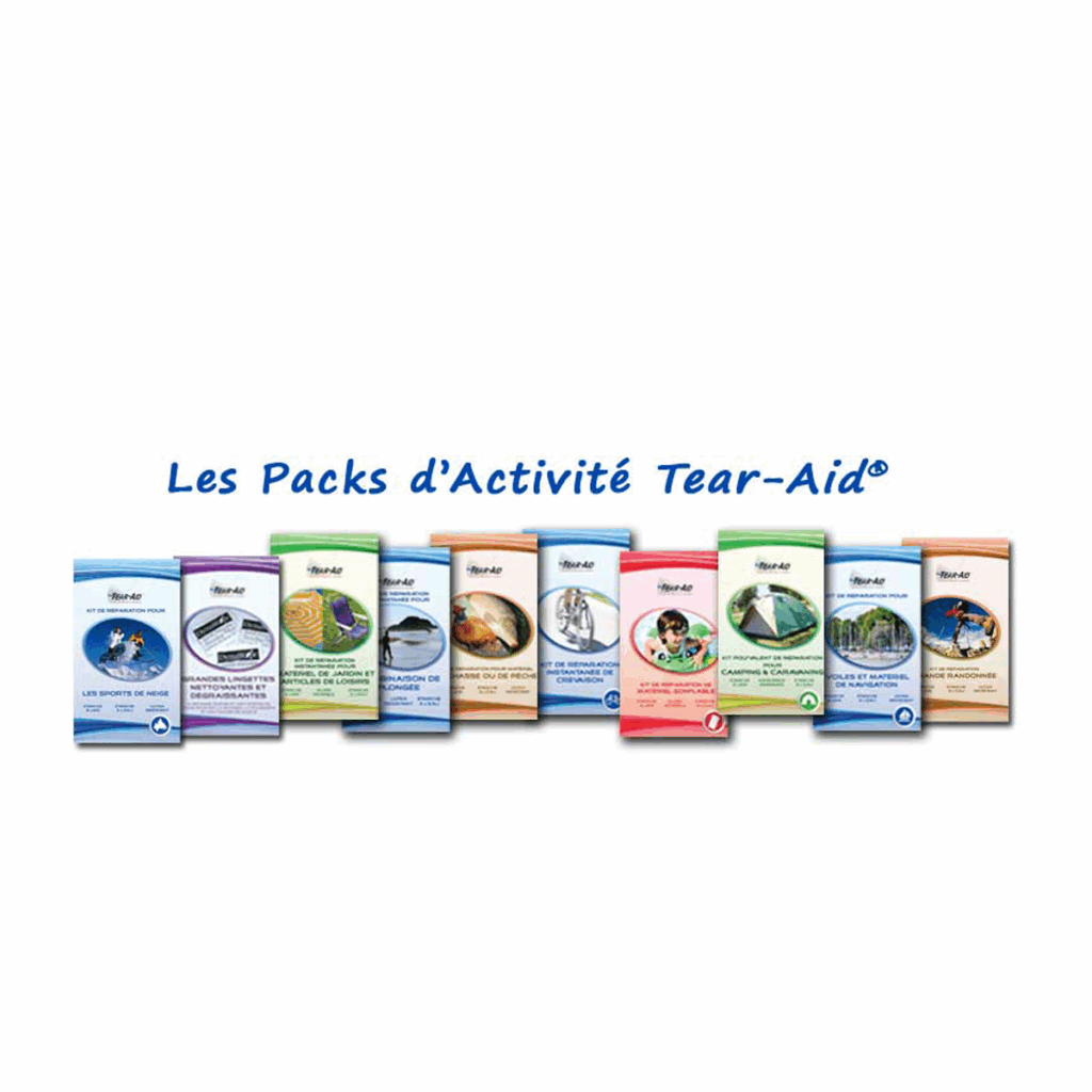 Tear-Aid Activity Packs circa 2015