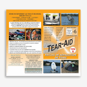 Pack de 6 patchs Tear-Aid Type A de 35 mm x 35 mm