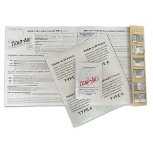 Tear-Aid Patch Type A - 150 mm x 150 mm, pack contents