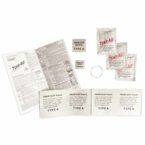 Contenu du Pack Tear-Aid Type A pour la réparation de tissus sauf vinyls et PVC - TA-A-PK