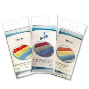 One swimming pool liner repair kit + two vinyl repair packs